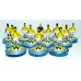 Subbuteo Andrew Table Soccer Brazil 1986 World Cup Team on Aeolus II Professional bases